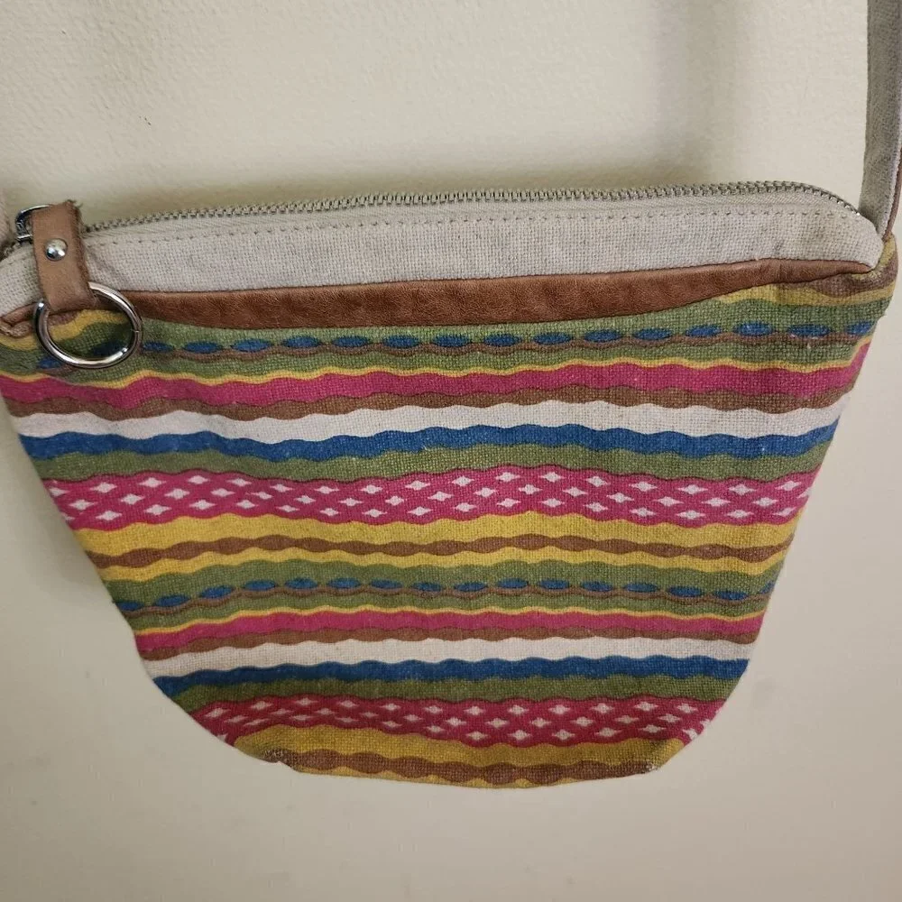 Hobo The Original Colorful Canvas Crossbody Bag